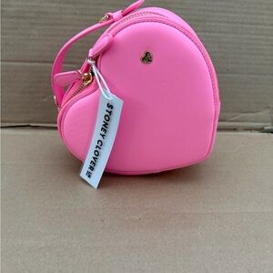 Stoney Clover Lane Guava pink Heart Crossbody
